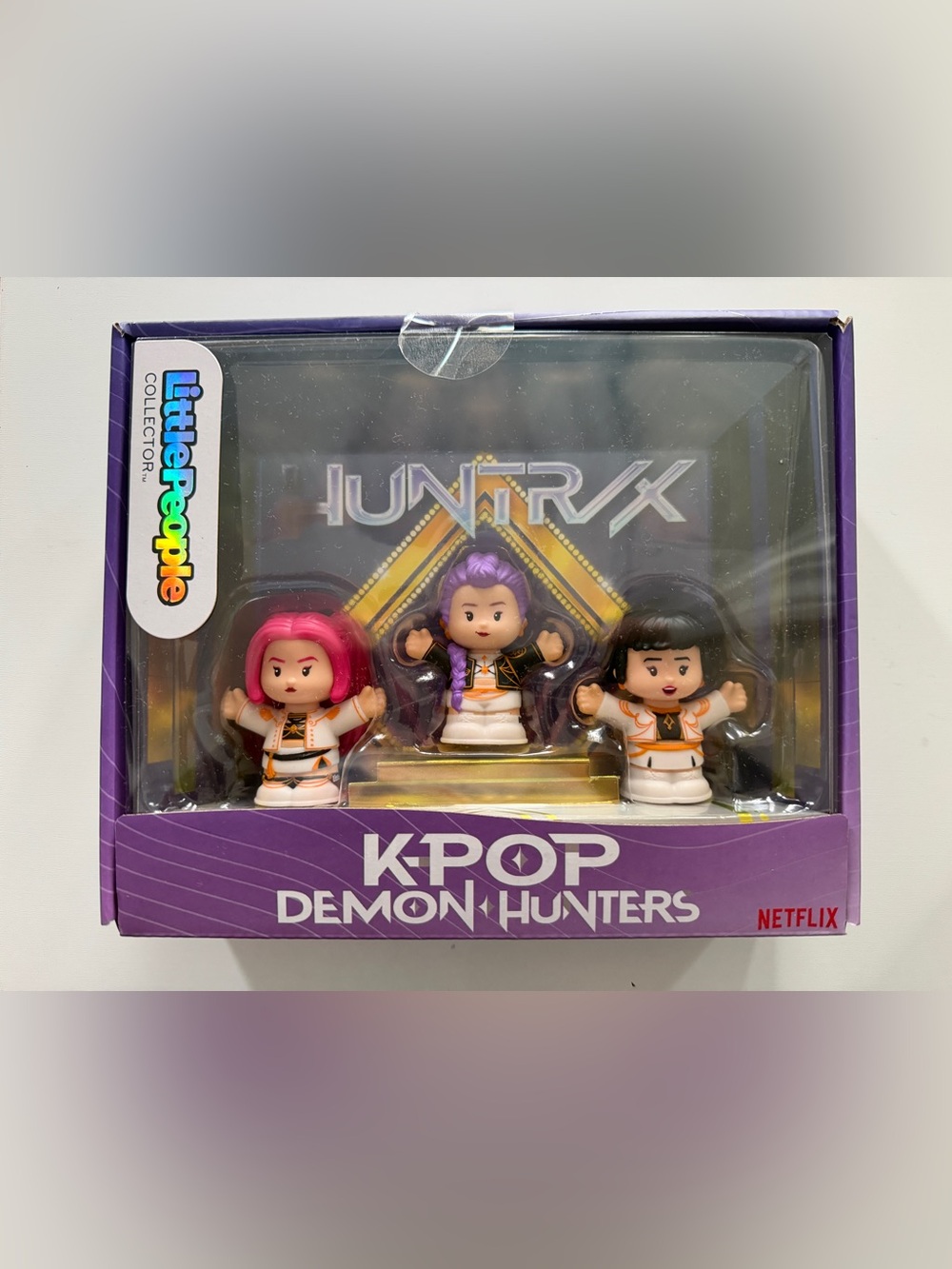 HUNTRIX K-Pop Demon Hunters Kids Toy Set - Purple, Pink, Black